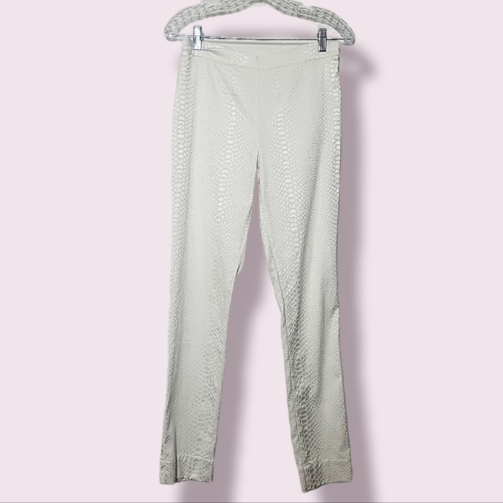 Soft Surrounding Reptile Snake Textured Print Skinny Career Pants Size XS